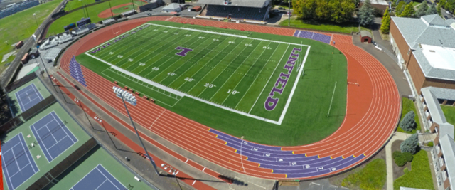 Olympic Caliber Purple: Beynon Resurfaces Track at Linfield College